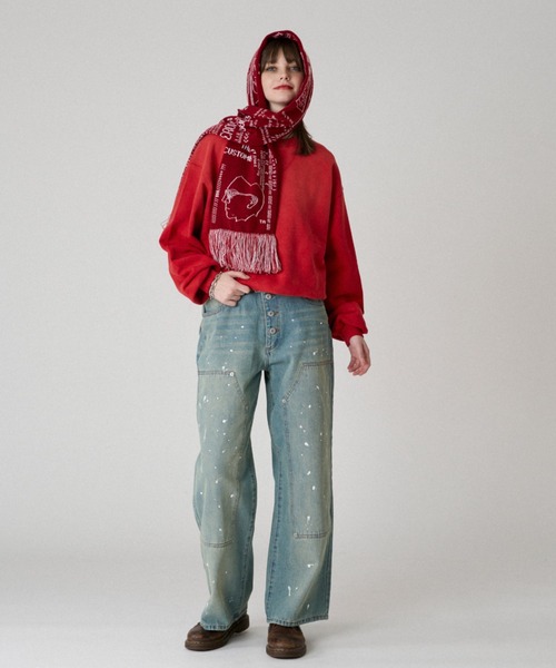 「WISH FOR EVER」 デニムパンツ MEDIUM ライトインディゴブルー メンズ_画像7