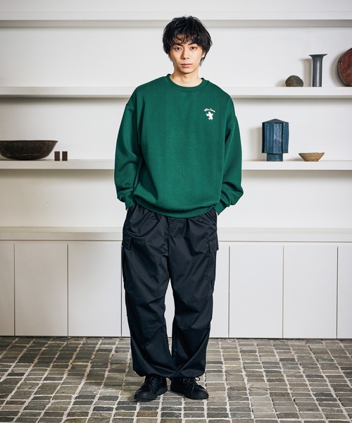 「LAKOLE」 カーゴパンツ SMALL オリーブ メンズ_画像4