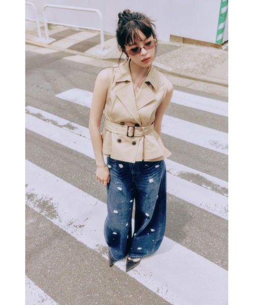 LILY BROWN（リリーブラウン） コート アウター ランダムヘムペプラム