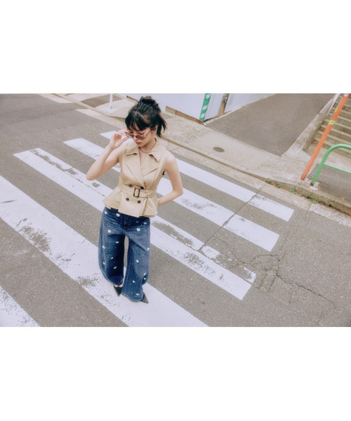 LILY BROWN（リリーブラウン） コート アウター ランダムヘムペプラム