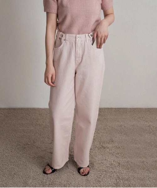 パンツ Lawgy / tuck button accent color pants lawgy（ラウジー） ジーンズ デニム デニムパンツ tuck button accent