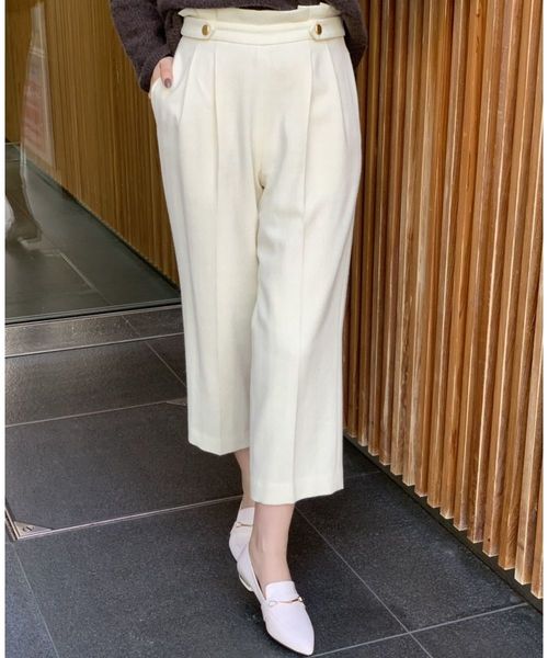 パンツ パンツ - 通販 - PayPayモール フラノクロップドストレートパンツ ZOZOTOWN PayPayモール店 もあります