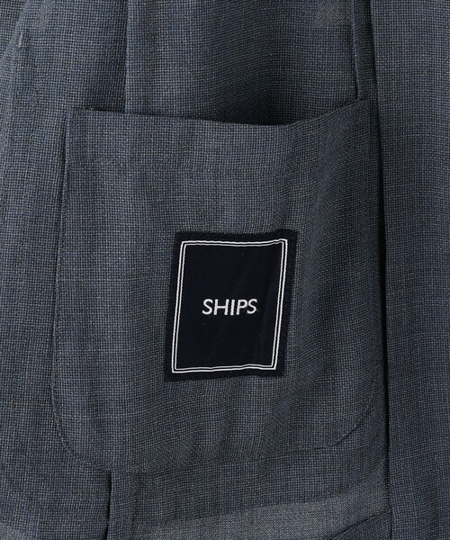 ships シップス homespun グレー ビジネスジャケット 48