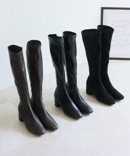ブーツ 21年秋冬新作 スクエアトゥストレッチロングブーツ Zozotown Paypayモール店 通販 Paypayモール ブーツ 21年秋冬新作 スクエアトゥストレッチロングブーツ Zozotown Paypayモール店 通販 Paypayモール