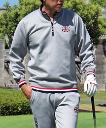 GIORNO SEVEN（ジョルノセブン） ゴルフ ゴルフ 刺繍ロゴハーフジップ