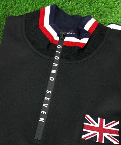 GIORNO SEVEN（ジョルノセブン） ゴルフ ゴルフ 刺繍ロゴハーフジップ