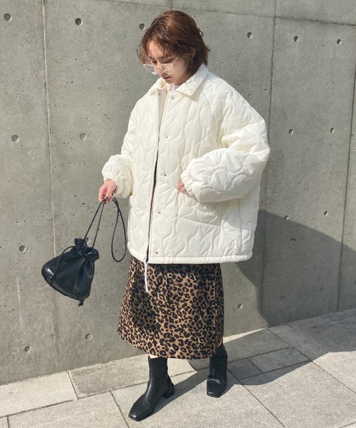 ダウンコート ダウンジャケット モンスターキルティングコート 裏ボアアウター レディース