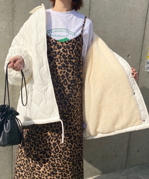 ダウンコート ダウンジャケット モンスターキルティングコート 裏ボアアウター レディース