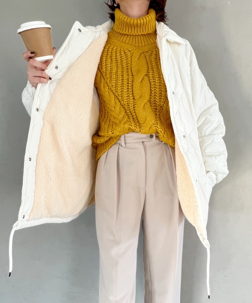 ダウンコート ダウンジャケット モンスターキルティングコート 裏ボア