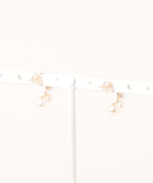 【con affetto 】 K10デザインピアス　メッシュ　K10YG con affetto ピアス K10ピンクトルマリンピアス レディース : ZOZOTOWN