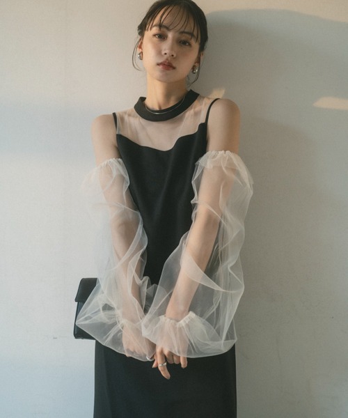 「新品」VANNIE U オケージョンドレス VANNIE U ドレス シアースリーブマーメイドドレス/付け袖
