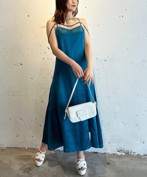 CHICWISH(シックウィッシュ)｜ビーズストラップキャミワンピース CHICWISH(シックウィッシュ)｜ビーズストラップキャミワンピース