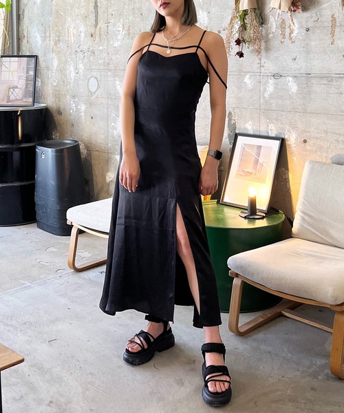 SPIRALGIRL（スパイラルガール） ワンピース ヴィンテージサテン