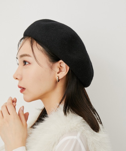 VIS 帽子 ベレー帽 ベーシックウールベレー帽 レディース