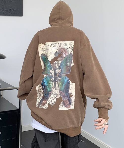 Safari掲載 VALENTINO バタフライ フーディ パーカー Safari掲載 VALENTINO バタフライ フーディ パーカー