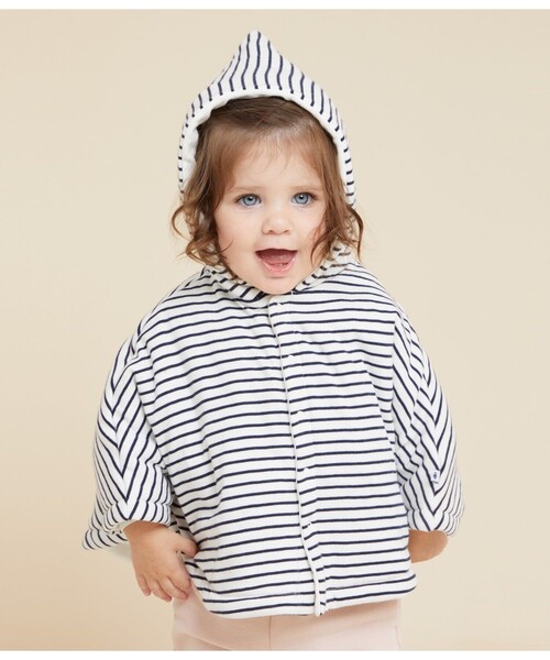 ポンチョ ミニマリニエールケープ キッズ 子供服 | PETIT BATEAU