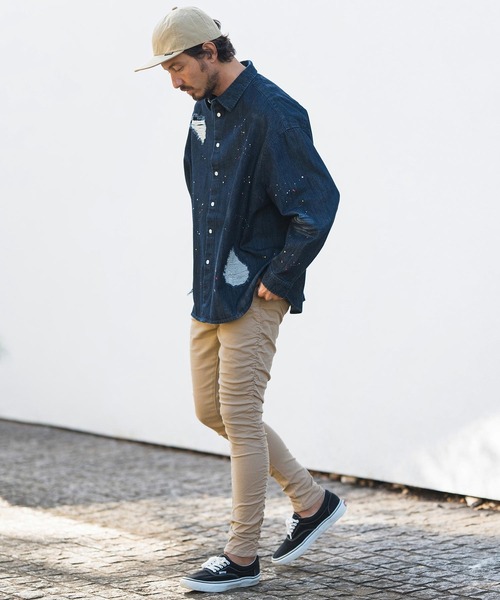 CAMBIO（カンビオ） パンツ mp11832- Stretch Twill Shirring Design