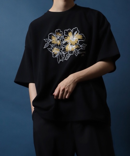 【新品未開封】女子研究大学　LEGENDA フラワー刺繍Tシャツ ANPAS tシャツ Amunzen Flower Embroidery T-shirt/梨地