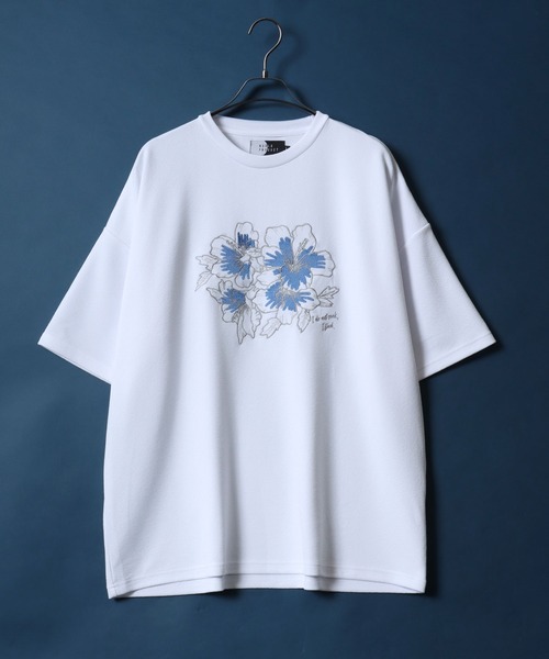 ANPAS tシャツ Amunzen Flower Embroidery T-shirt/梨地