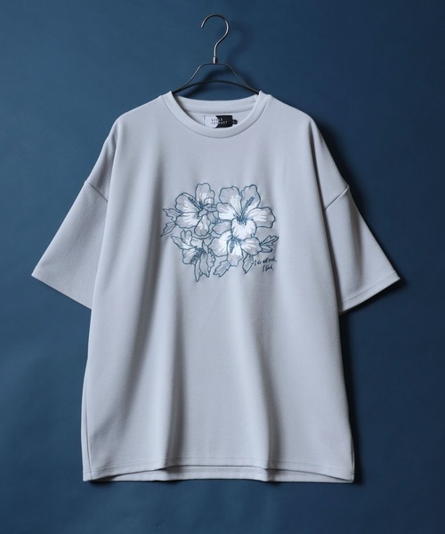 AMEN 売れ筋商品|||アーメン Tシャツ トップス レディース T-shirts Azure ANPAS tシャツ Amunzen Flower Embroidery T-shirt/梨地