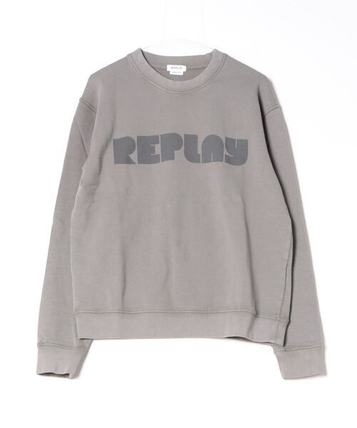 REPLAY トレーナー スウェット オーガニックコットン クルーネック 