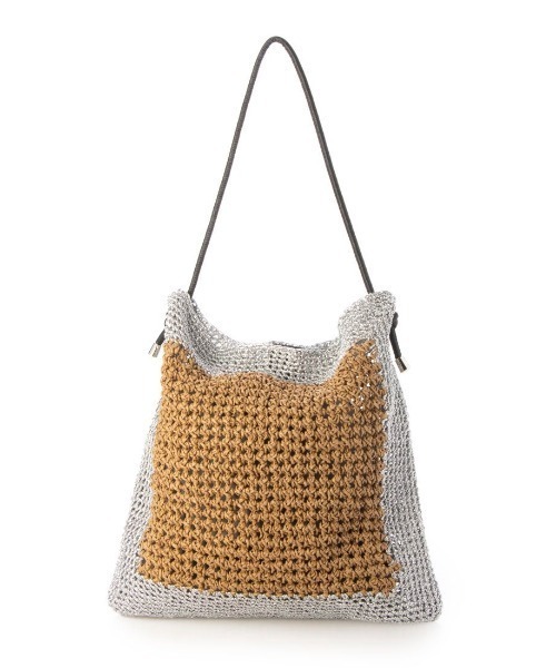 cache cache カゴバック カシュカシュ cache cache スパンコールかごトートバッグ （BK