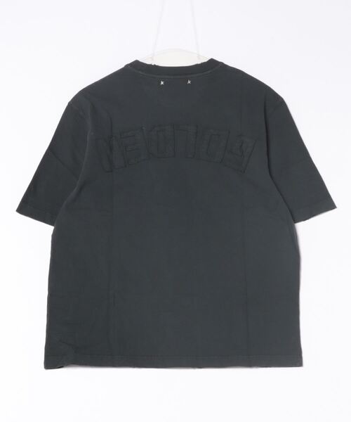 tシャツ Tシャツ（ウォッシュドブラック） バックに逆さまのロゴ - Asian fit メンズ レディースの画像