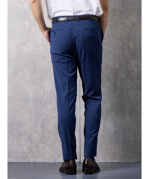 【RKさん専用】PT01 スラックス　ネイビー　Super Slim Fit44 Perfect Suit FActory スラックス 軽量＆清涼パンツ トロピカル