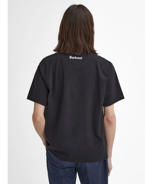 BARBOUR アウトトア オハサイス クラフィック Tシャツ Barbour tシャツ Outdoors グラフィック Tシャツ メンズ