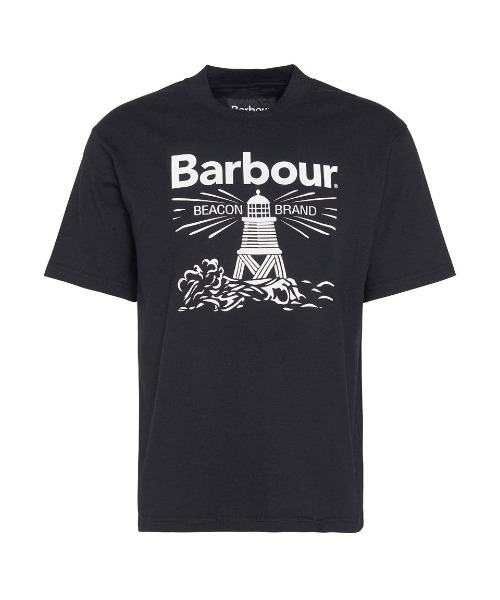 BALMUNG グラフィック プリント ビッグ Tシャツ オーバーサイズ 黒 Barbour tシャツ Pell ビーコン グラフィック Tシャツ（オーバー