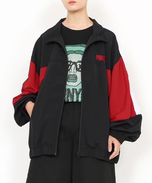 PUNYUS（プニュズ） ブルゾン ジャンバー 切り替えナイロンジャケット
