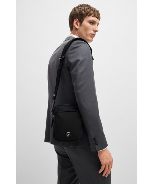 BOSS（HUGO BOSS） ショルダーバッグ Double Bモノグラム ツイル