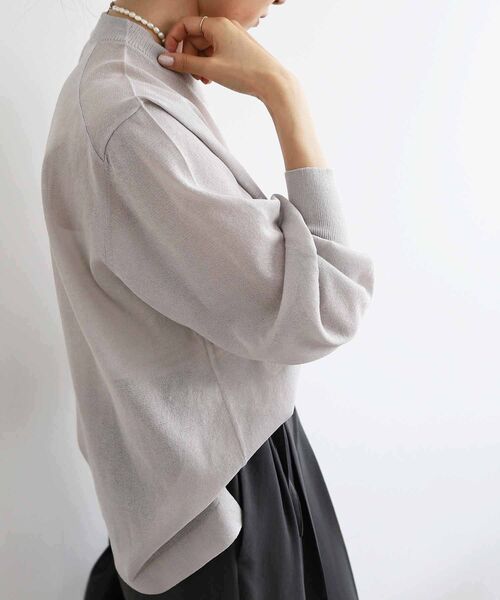 le.coeur blanc（ルクールブラン） ニット セーター シアー刺繍