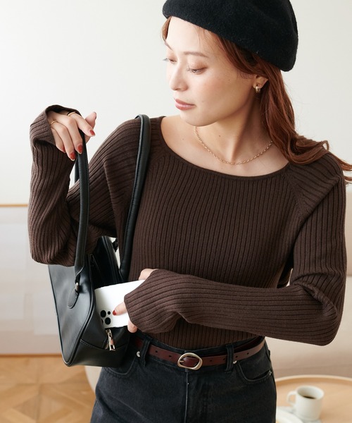 Discoat（ディスコート） ニット セーター 「WEB限定」モチモチリブ