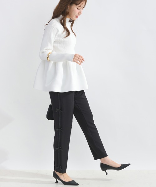 PICCIN PERLA ニット セーター ハイネックペプラムニット レディース