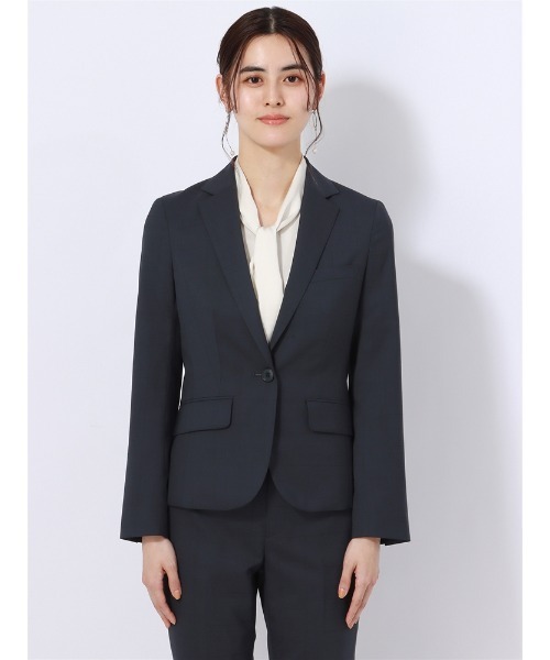 凡人 様m.f.editorial セットアップスーツ ウォッシャブル チェック ストレッチウォッシャブル チェック柄 リラクシング ダブルジャケット