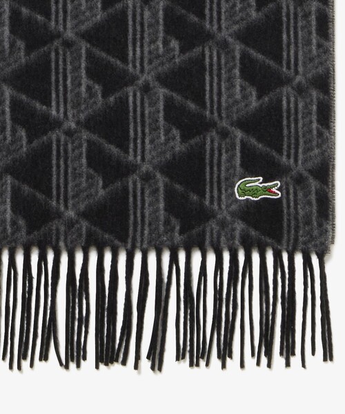 LACOSTE（ラコステ） マフラー モノグラムジャカードマフラー メンズ