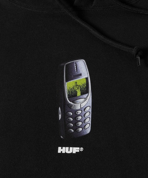 関税込み♪【HUF】Missed call ★ ロゴ パーカー MISSED CALL HOODIE / HUF ハフ プリント フーディー パーカー