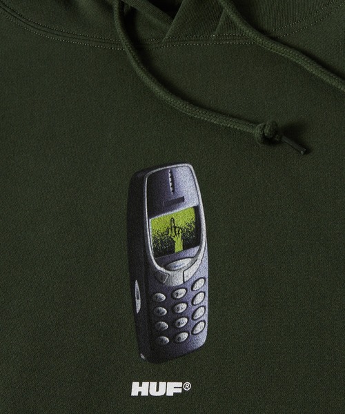 HUF パーカー MISSED CALL HOODIE / ハフ プリント フーディー