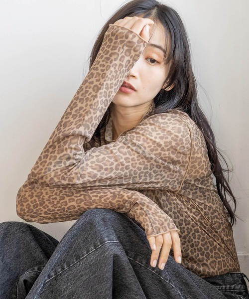 LOWRYS FARM（ローリーズファーム） tシャツ シアーハイネックLS