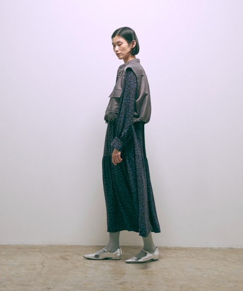 ワンピース Flower vintage dress EN NEUME ワンピース Vintage Flower Printed Dress : ZOZOTOWN