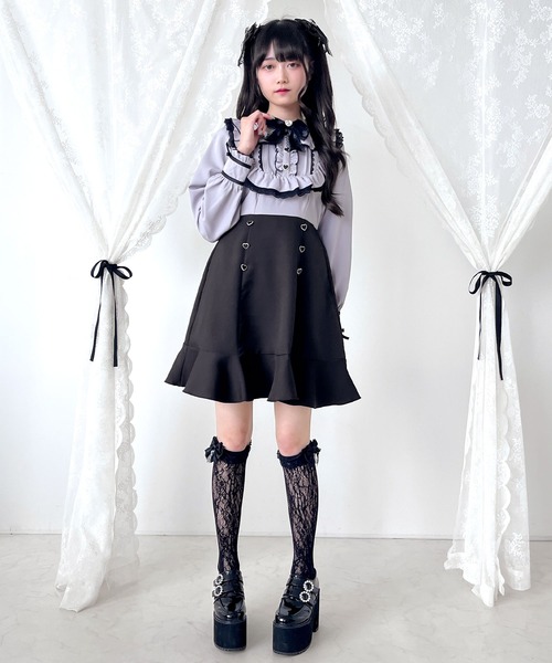 【最終値下げ】DearMyLoveWhip リボンワンピース　５Ｌ ディアマイラブホイップ 丸襟フリルリボンワンピース 5L - メルカリ