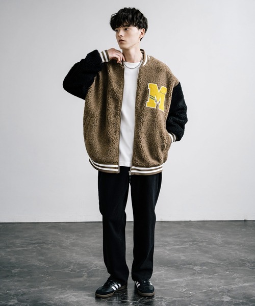 Rocky Monroe（ロッキーモンロー） スタジャン オーバーサイズ 裏地