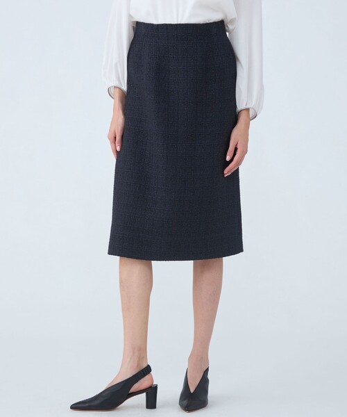 Ballsey（ボールジィ） スカート ラメミックスツイード プレーンタイト