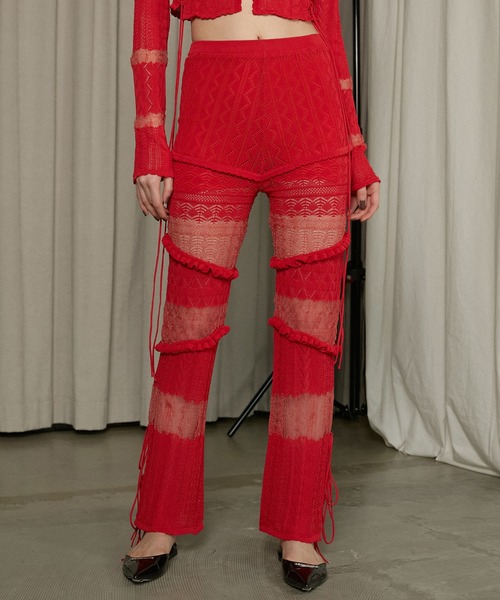 PRANK PROJECT パンツ レースニットパンツ / Lace Knit Pants