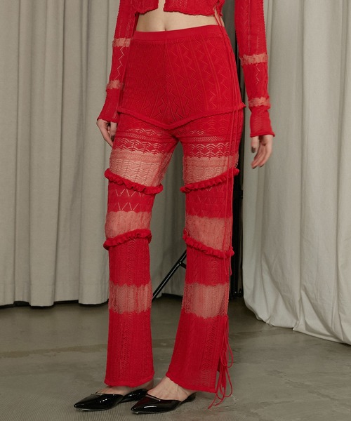 PRANK PROJECT パンツ レースニットパンツ / Lace Knit Pants