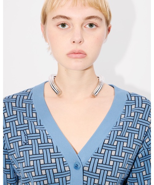 カーディガン 'KENZO Weave' エンブロイダリー カーディガン レディース