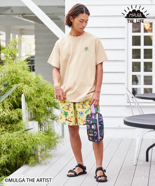 Happy Life さま　MARK & LONA ハーフパンツ　水色迷彩 マークアンドロナ ハーフパンツ 総柄 カモフラ 迷彩 近年モデル