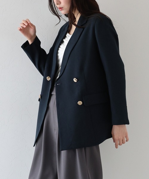専用です　未使用タグ付き♪TONAL ダブルテーラードジャケット コート callautia ジャケット テーラードジャケット ダブルテーラード