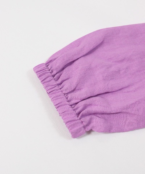 STUDIO PICONE（スタジオピッコーネ） ブラウス シャツ 刺繍ワッペン麻